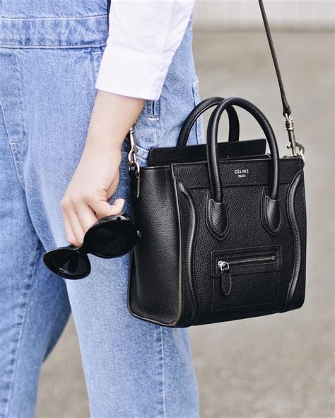 celine nano mini black|celine nano bag.